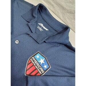 Paragon Mens Large Blue Polo Shirt American Sports Network‎ Golf